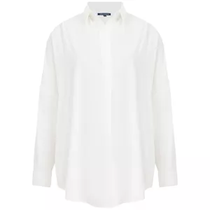 French Connection Rhodes Recycled Crepe Popover Shirt